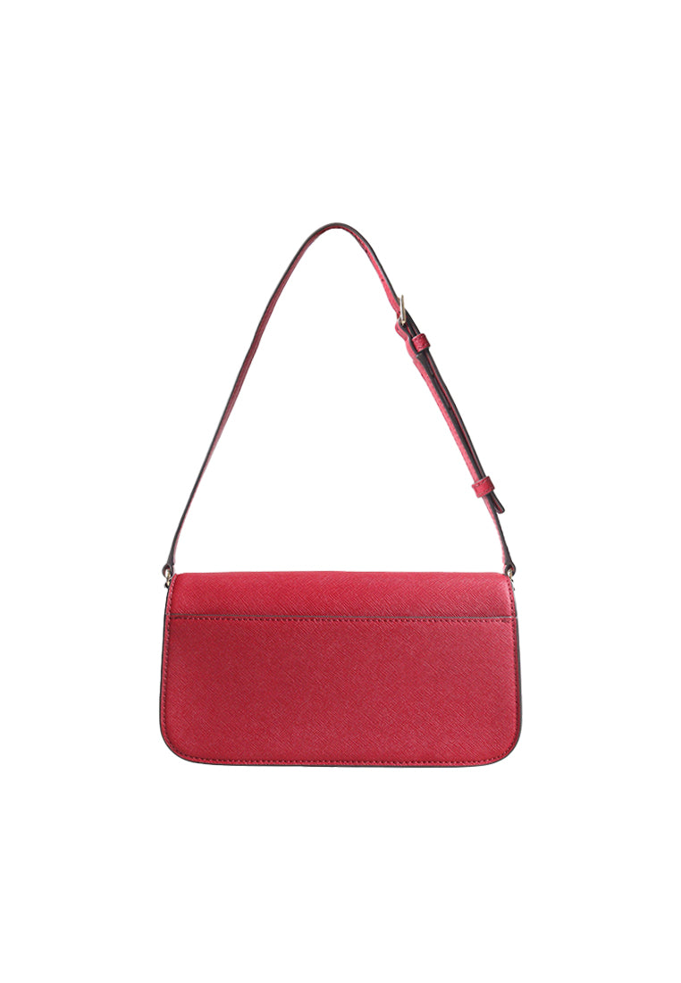 Tory Burch Emerson Flap Shoulder Bag In Bartlett Red 177035