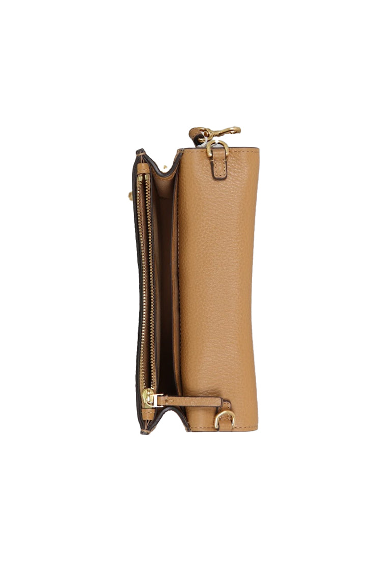 Tory Burch Britten Chain Crossbody Bag Convertible Wallet With Wristlet In Tiramisu 141012