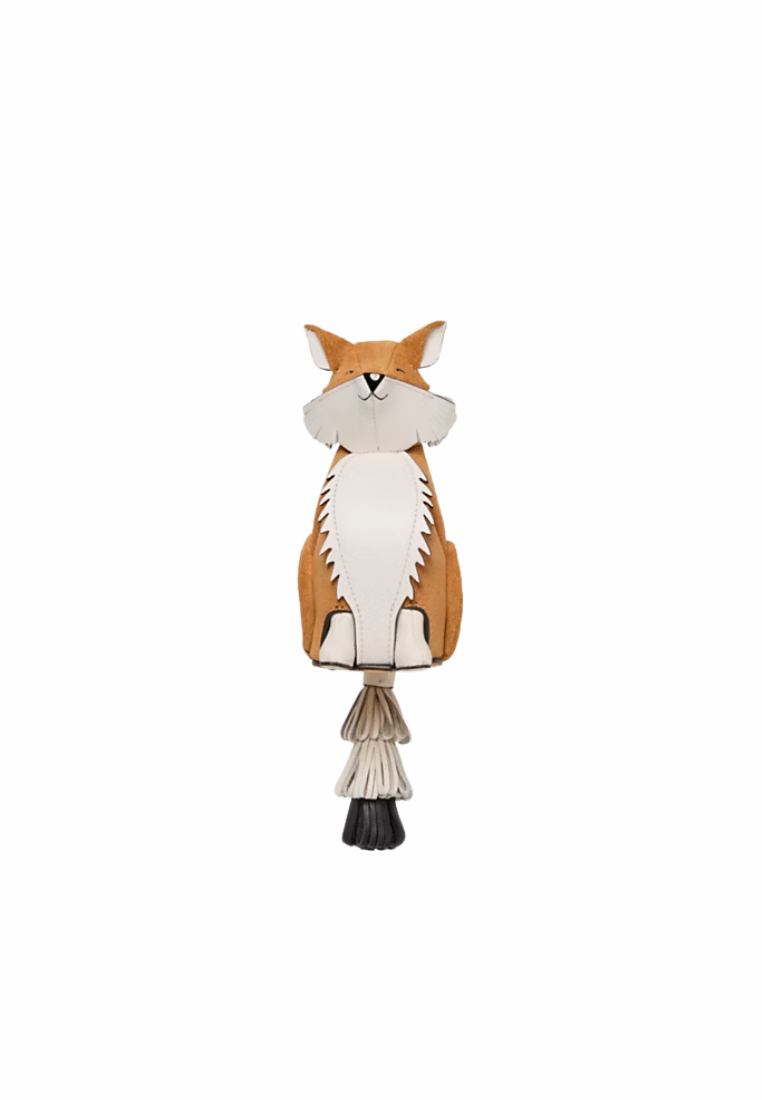 ( PREORDER ) Kate Spade Critters Ginger Fox Bag Charm In Biscotti Multi KN373