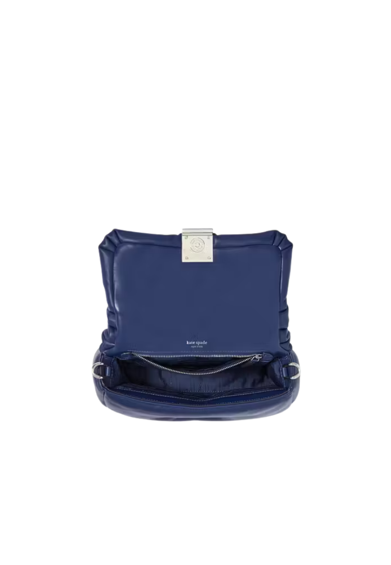 ( PREORDER ) Kate Spade Dakota Puffy Leather Crossbody Bag In Deep Lake KI075