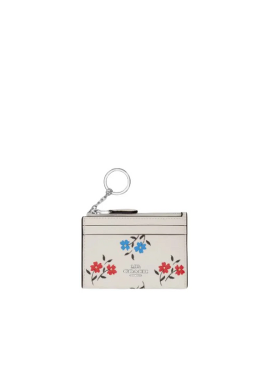 Coach Mini Skinny Id Card Case With Floral Print
In Chalk Multi CT995