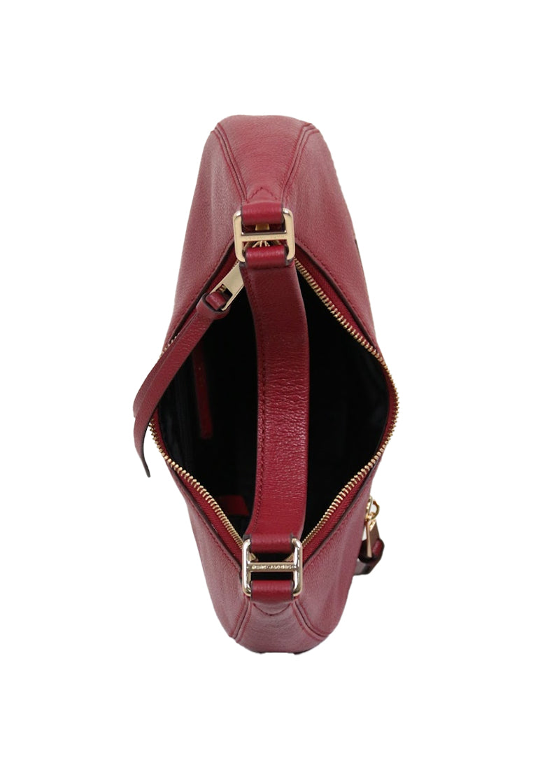 Marc Jacobs Medium Leather Crescent Shoulder Bag In Pomegranate H920L03FA22