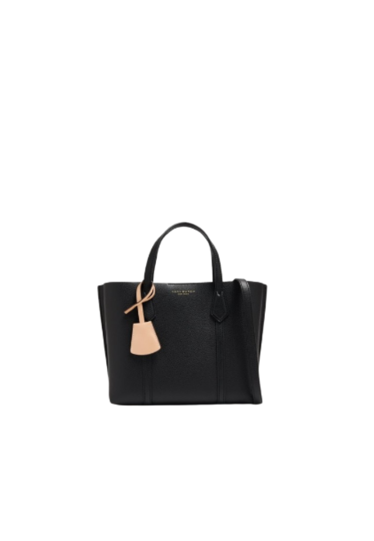 ( PREORDER ) Tory Burch Small Perry Triple Compartment Tote Bag In Black 81928