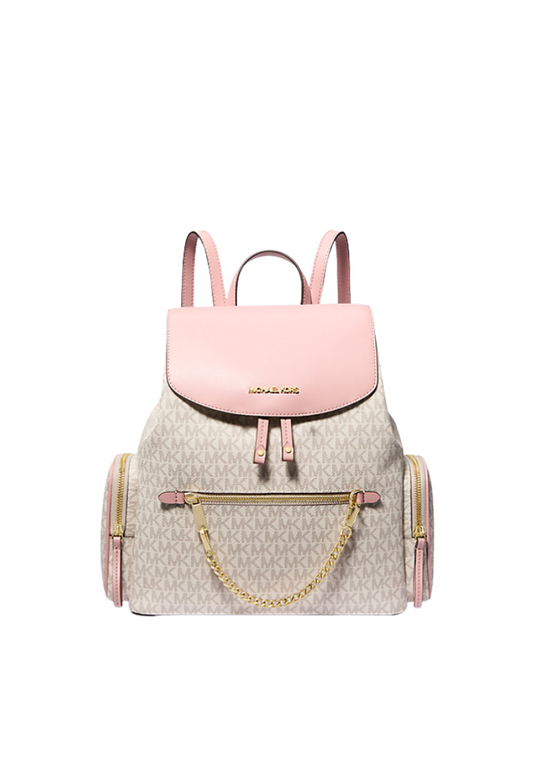 ( PREORDER ) Michael Kors Jet Set Large Logo Backpack In Powder Blush 35T1GTTB3B