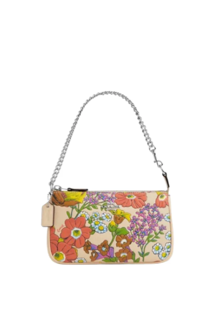 Coach Nolita 19 Satchel Bag With Floral Print In Ivory Multi CR365