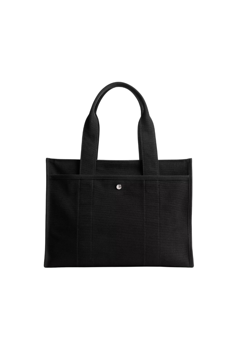 ( PREORDER ) Coach Cargo 42 Tote Bag In Silver Black CP163