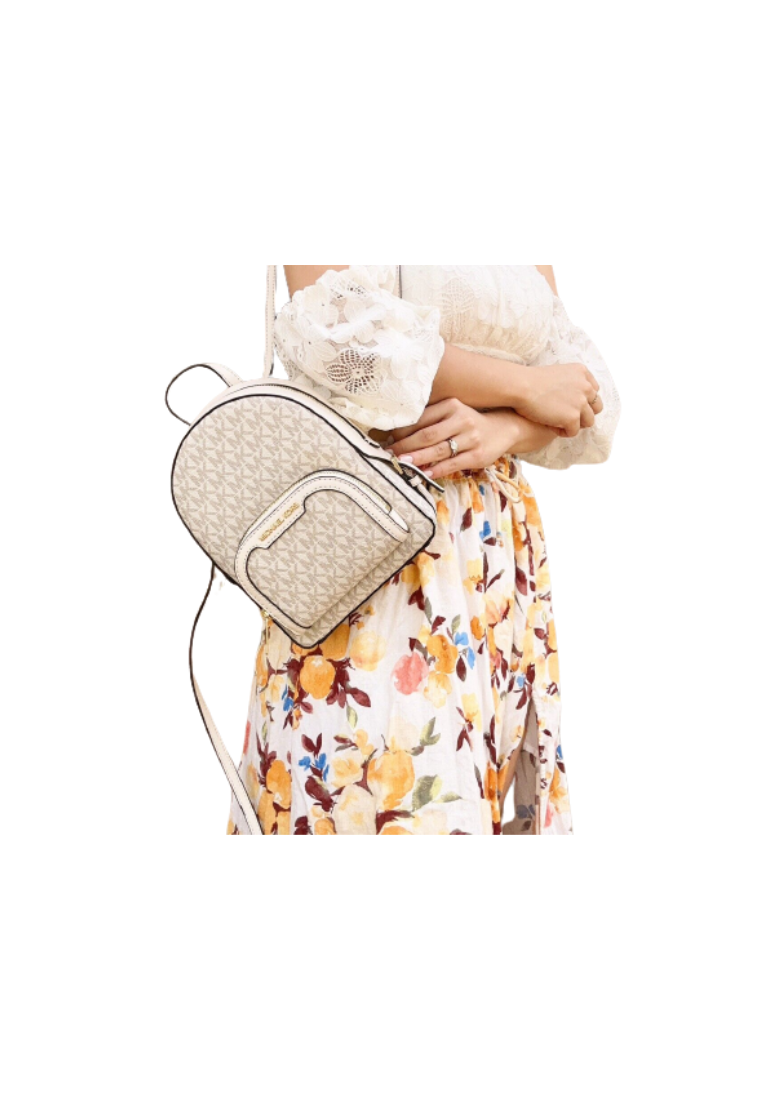 Michael Kors Jaycee Mini Backpack In Light Cream Multi 35T2G8TB1B