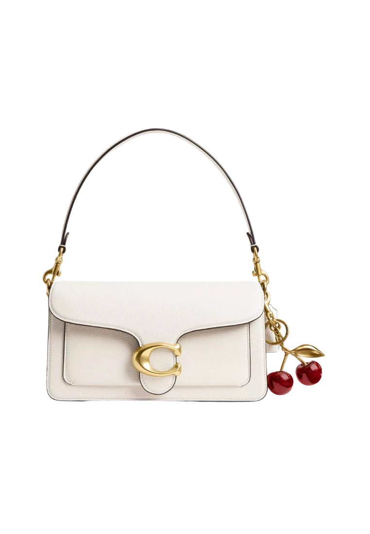 ( PREORDER ) Coach Cherry Bag Charm In Brass Red Apple 77840