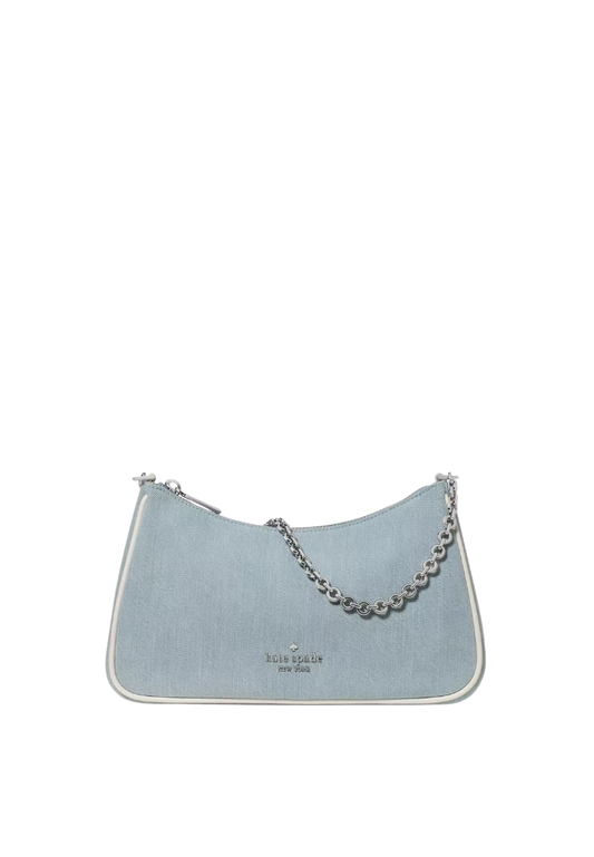 ( PREORDER ) Kate Spade Margot Denim Crossbody Bag In Blue Multicolor KO139