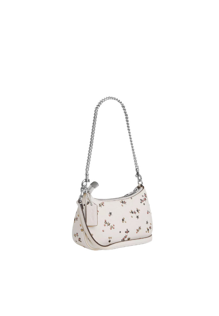 ( PREORDER ) Coach Teri Mini With Star Print Crossbody Bag In Silver CCE46