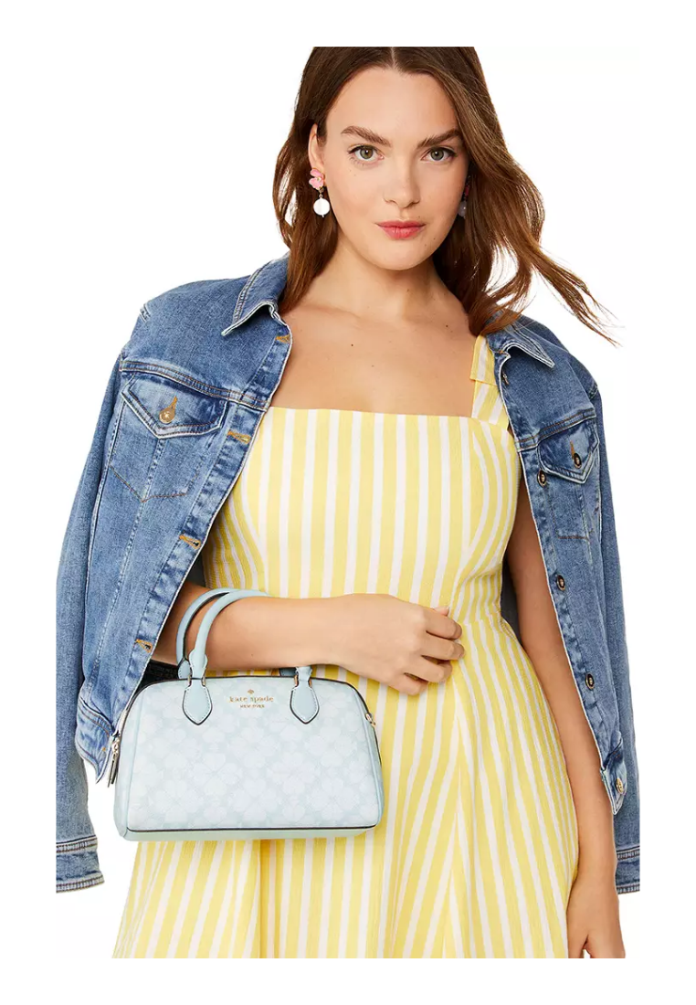 Kate Spade Spade Flower Dolly Duffle Crossbody Bag In Blue Glow KG483