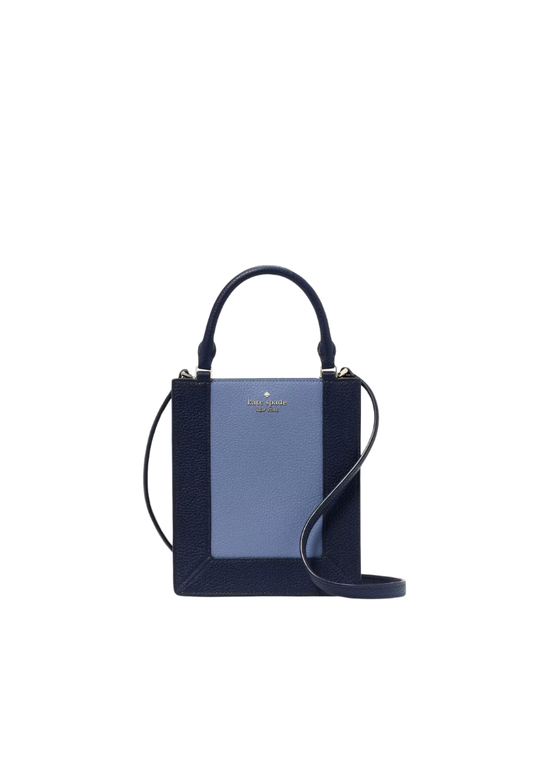 ( PREORDER ) Kate Spade Lena Colorblock Mini Crossbody Bag In Parisian Navy Multi KI885