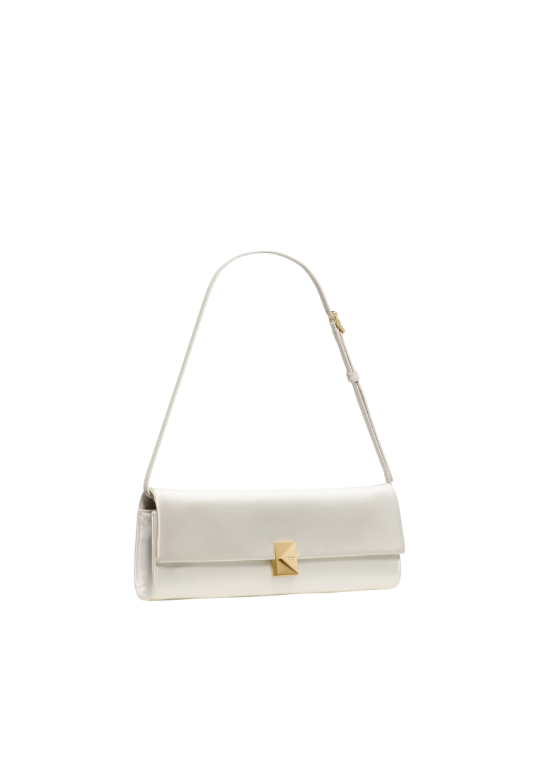 ( PREORDER ) Kate Spade Deco Satin Soft Mini Shoulder Bag In Cream KN971