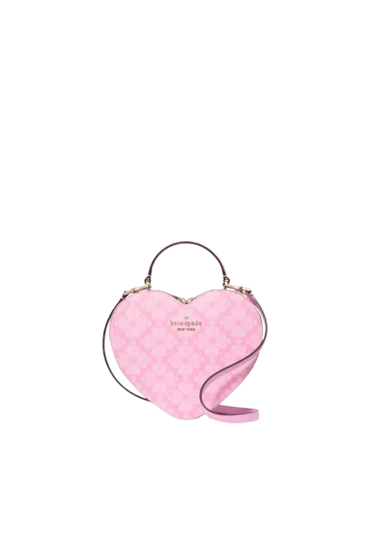 ( PREORDER ) Kate Spade Love Shack Spade Flower Heart Crossbody Bag In Parisian Rose KK155