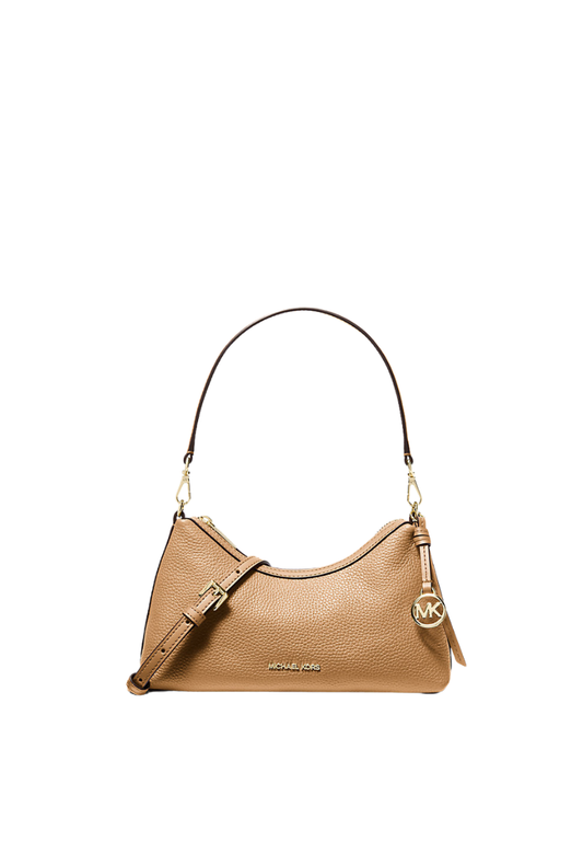 ( PREORDER ) Michael Kors Sammy Small Pebbled Leather Convertible Crossbody Bag In Camel 35T6G8SC5L