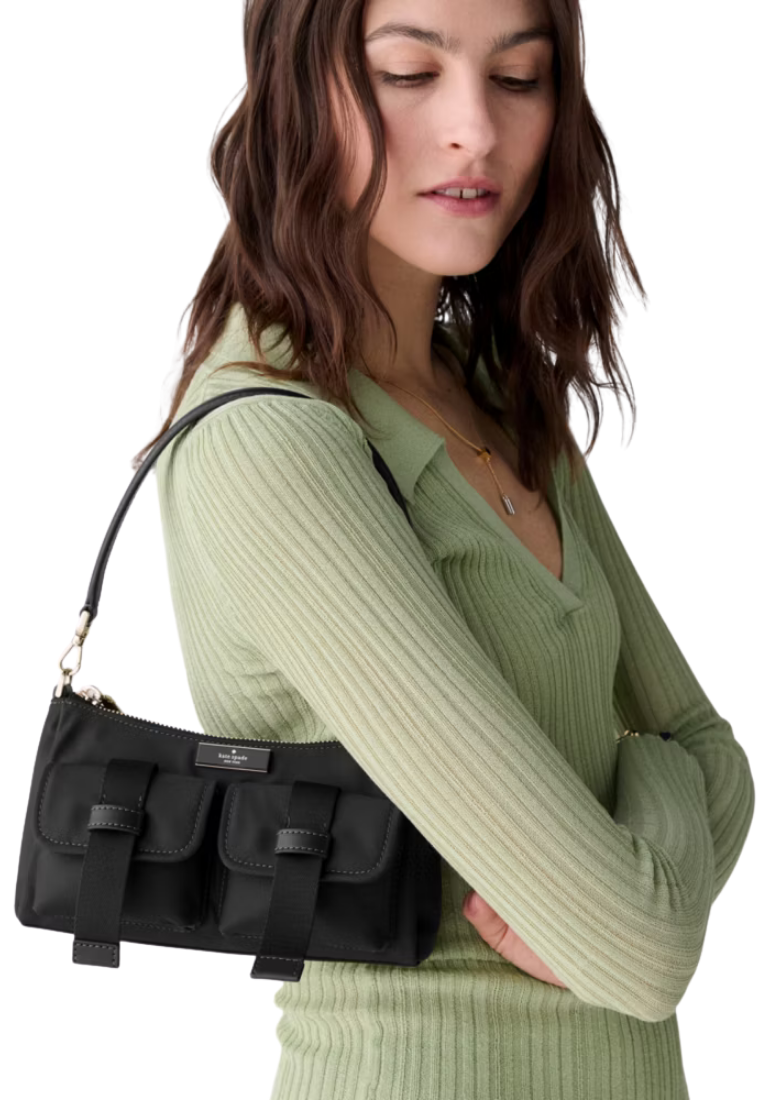 Kate Spade Carter Ksnyl Small Crossbody Bag Cargo In Black KN673