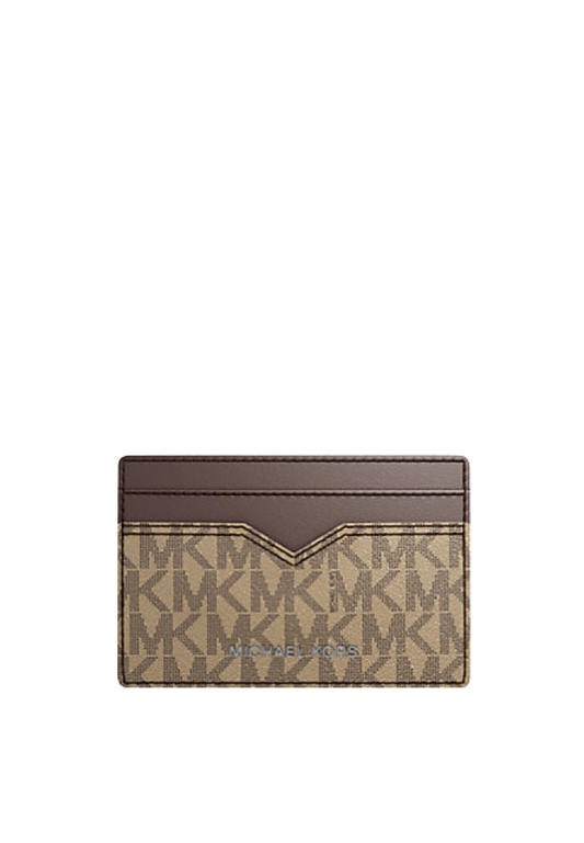 ( PREORDER ) Michael Kors Hudson Logo Card Case In Husk 39F4LHDD0B