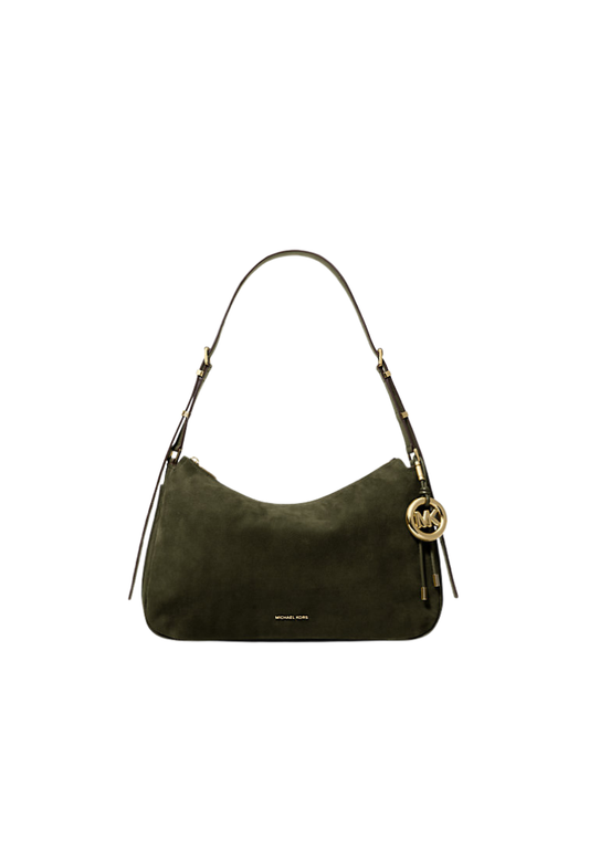 ( PREORDER ) Michael Kors Nolita Medium Nubuck Convertible Shoulder bag In Pistachio 30F5GY5M2L