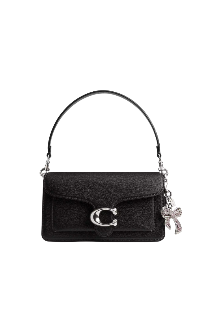 ( PREORDER ) Coach Bow Bag Charm In Silver Purple CAX72