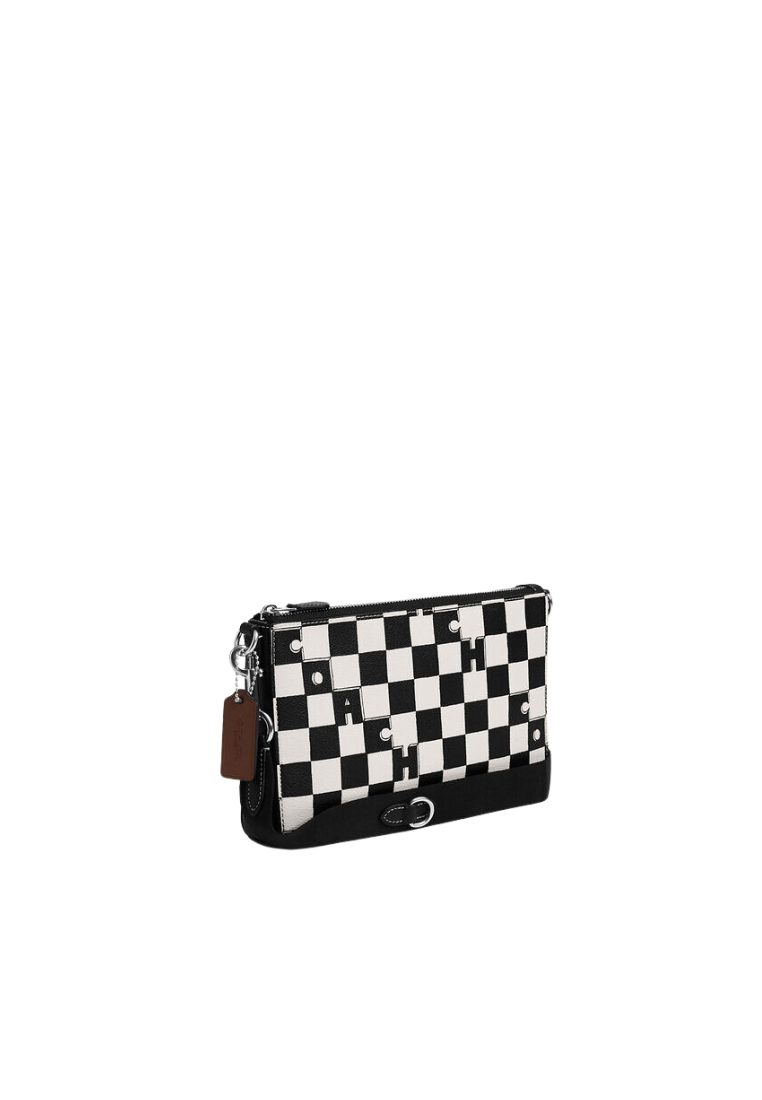 Coach Holden Crossbody Bag With Checkerboard Print In Black Chalk CR208