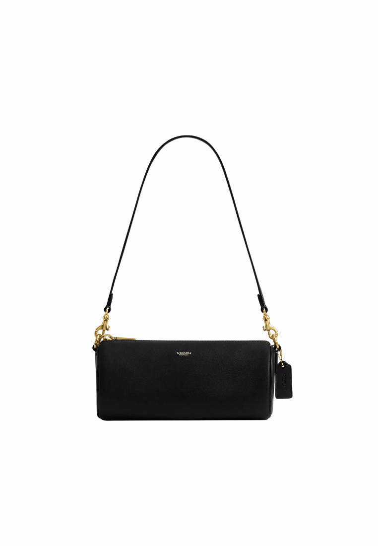 ( PREORDER ) Coach Barrel Bag Shoulder Bag In Brass Black CDY80