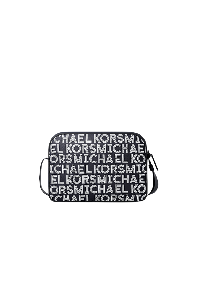 ( PREORDER ) Michael Kors Cooper Graphic Logo Flight Bag In Bright White 37F5LCOC6U