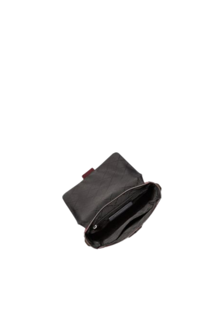 ( PREORDER ) Michael Kors Colby Logo Embossed Burnished Leather Messenger bag In Oxblood 33F5BBAL6L