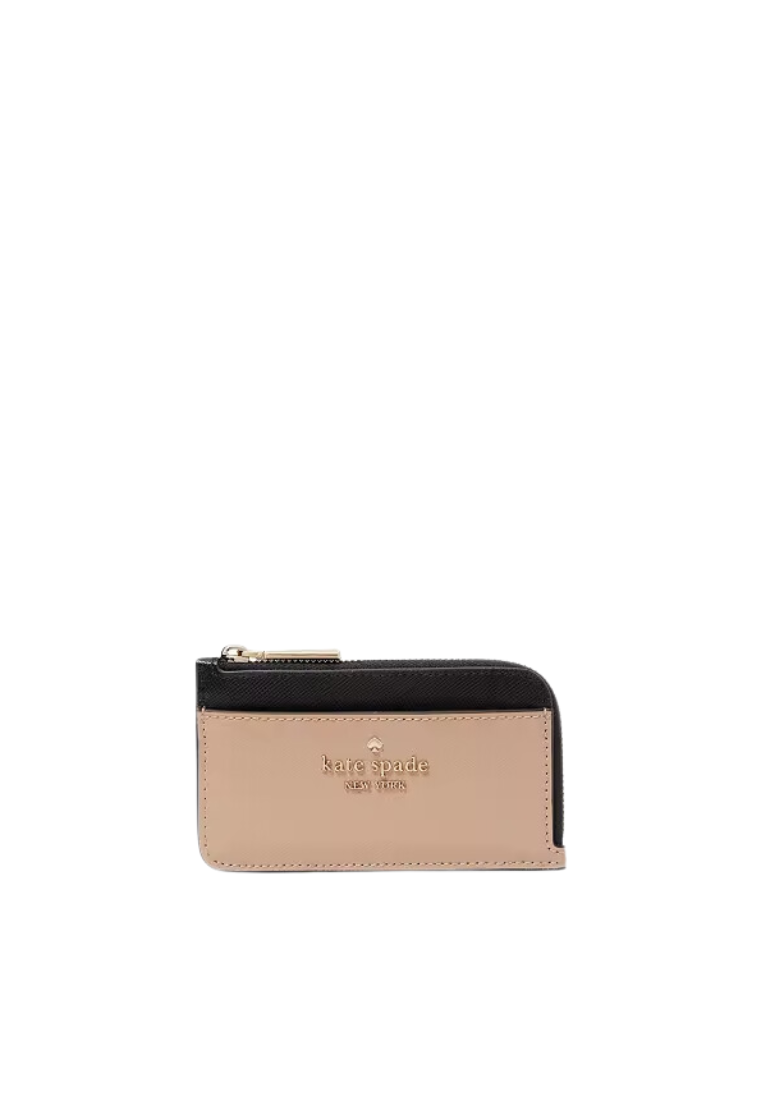 Kate Spade Madison Top Zip Card Case In Toasted Hazelnut Multi KC518