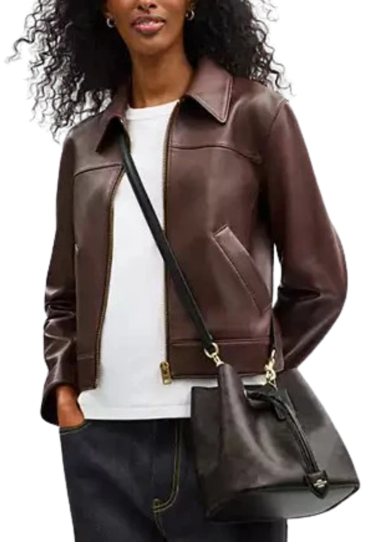 ( PREORDER ) Coach Rowan In Signature Canvas Bucket Bag In Walnut Black CBH07
