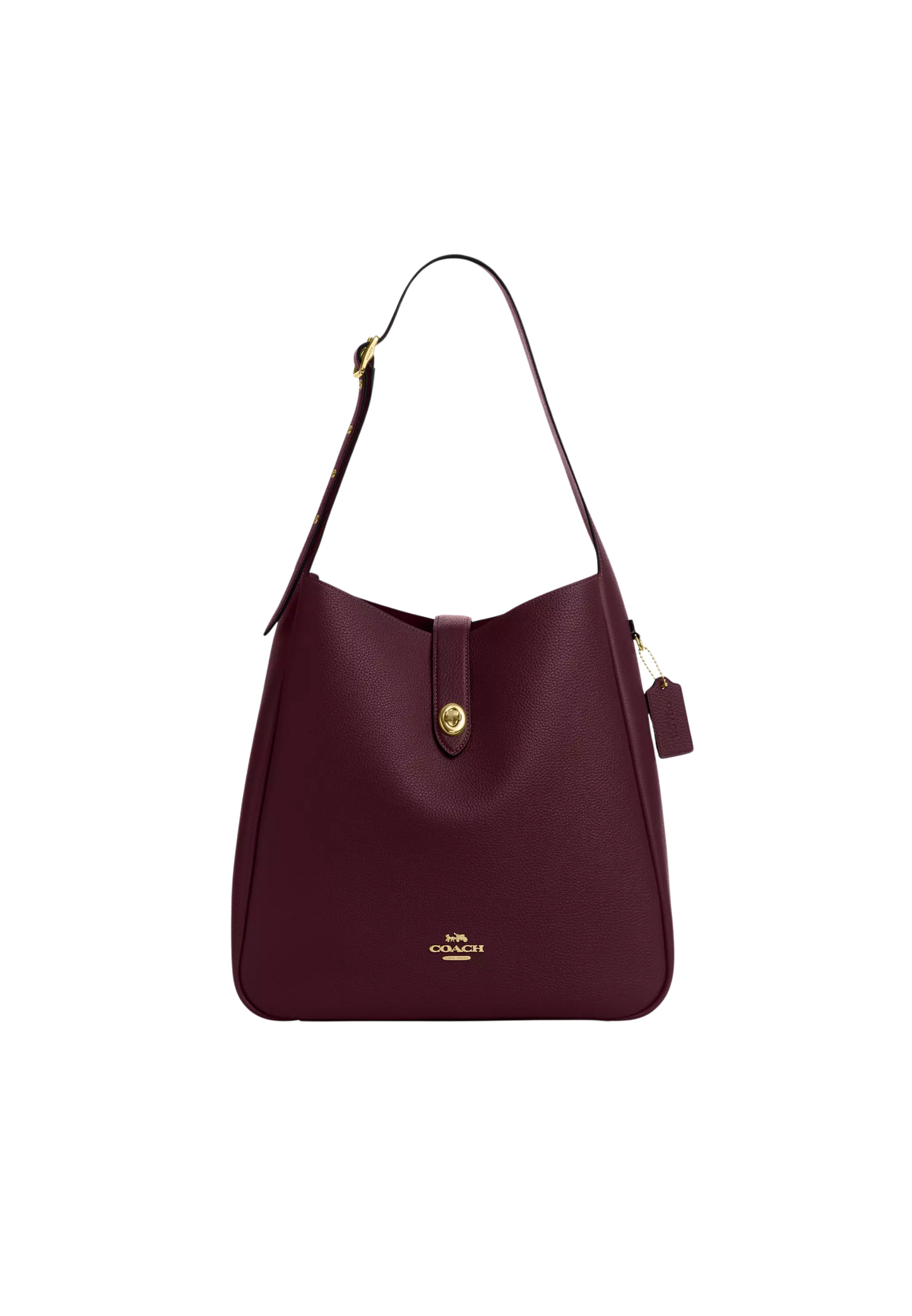 Coach Hadley Shoulder Bag Large In Dark Wine CCD65