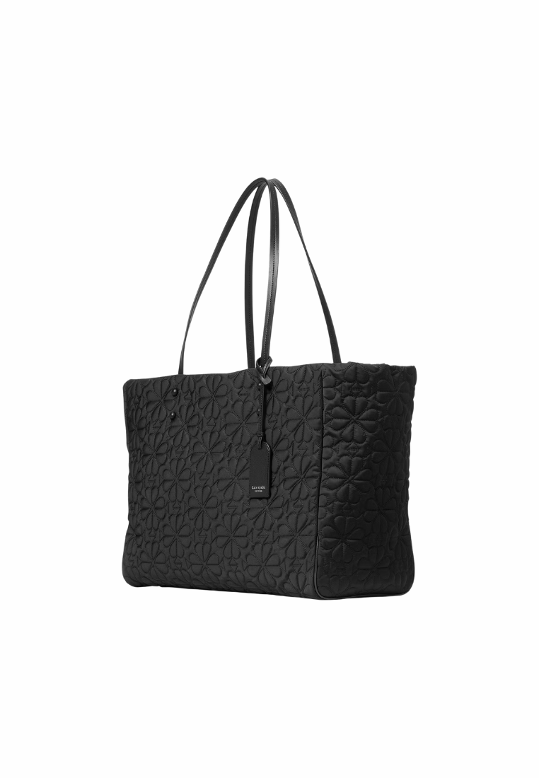 Kate Spade Tilly Tote Bag Quilted Large In Black KK807