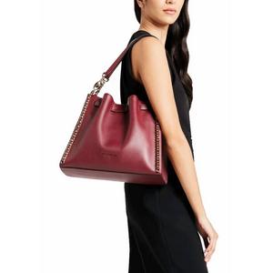 Michael Kors Mina Large Chain Shoulder Bag In Dark Cherry 35H3G4ML3I