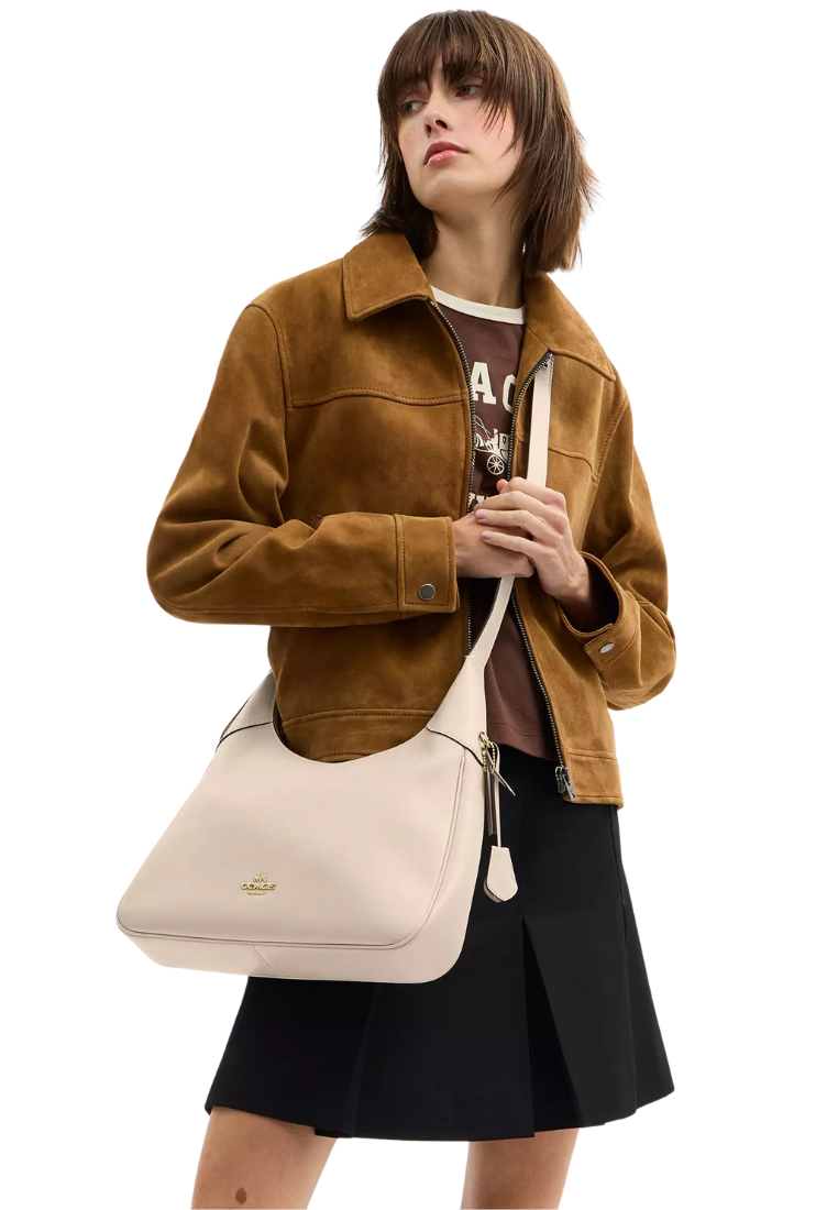 ( PREORDER ) Coach Ella Shoulder Bag In Oat CCE48