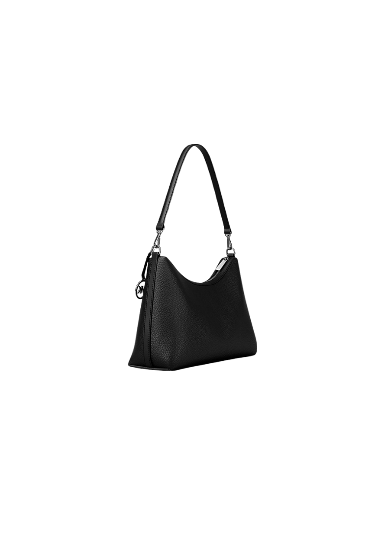 ( PREORDER ) Michael Kors Sammy Medium Pebbled Leather Convertible Shoulder Bag In Black 35T6S8SC6L