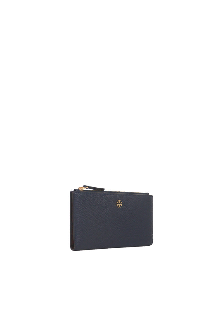 Tory Burch Blake Wallet Colorblock Slim In Tory Navy Muscadine 139540