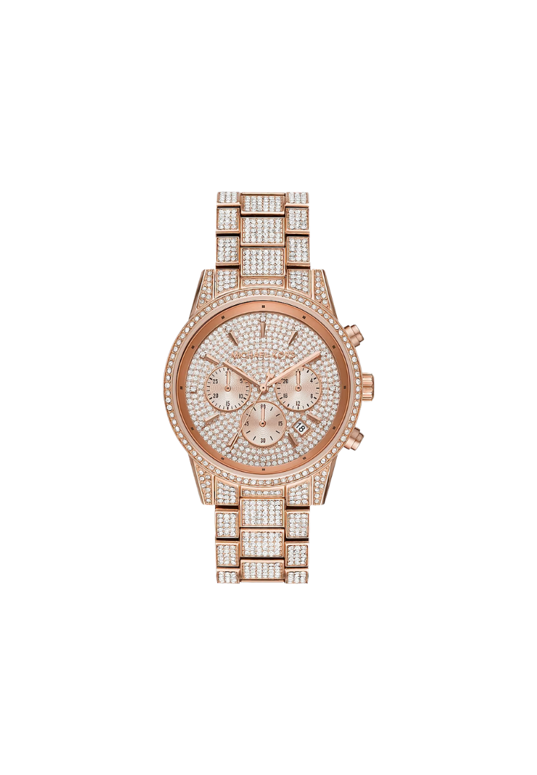 ( PREORDER ) Michael Kors Bryant PavÃ© Rose Gold-Tone PavÃ© watch In Rose Gold MK6748
