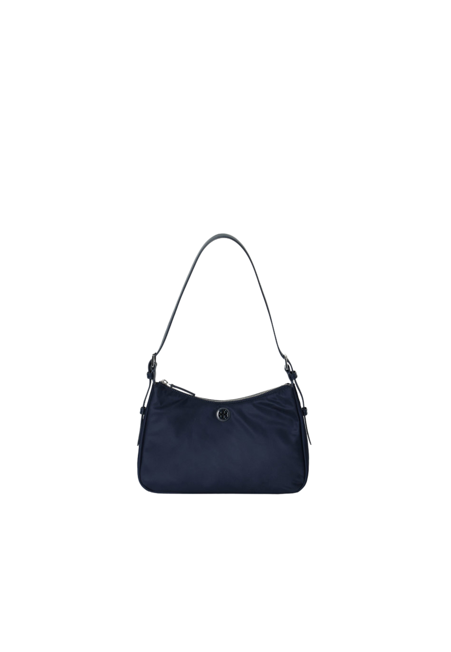 Tory Burch Nylon Small Zip Top Shoulder Bag In Tory Navy 177335