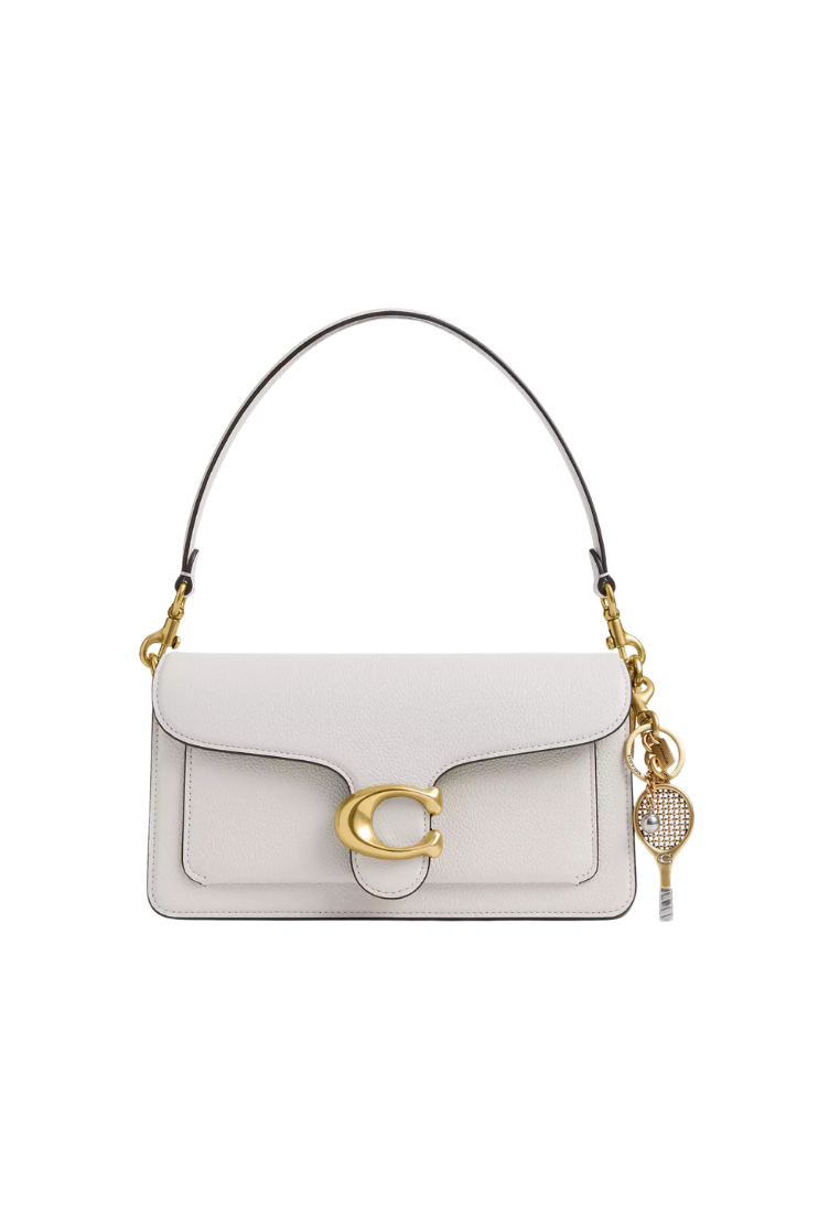 ( PREORDER ) Coach Small Tennis Racket Bag Charm In Brass CCD42