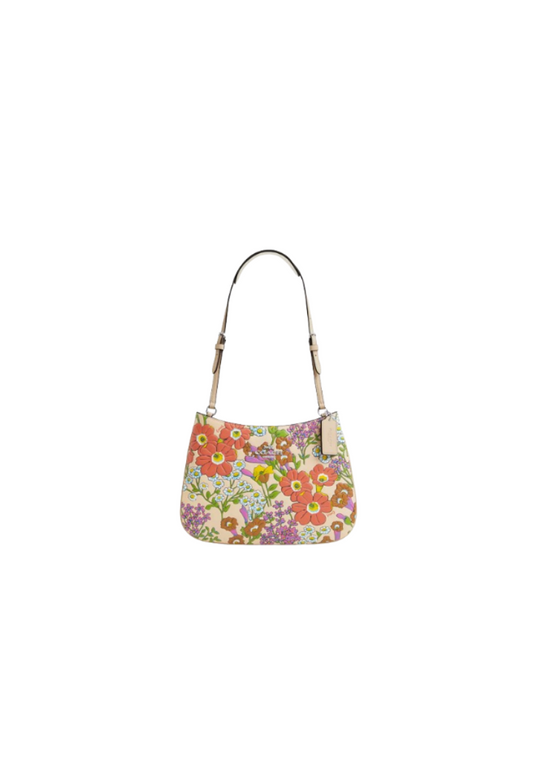 Coach Penelope Shoulder Bag With Floral Print In Ivory Multi In Ivory Multi CR162