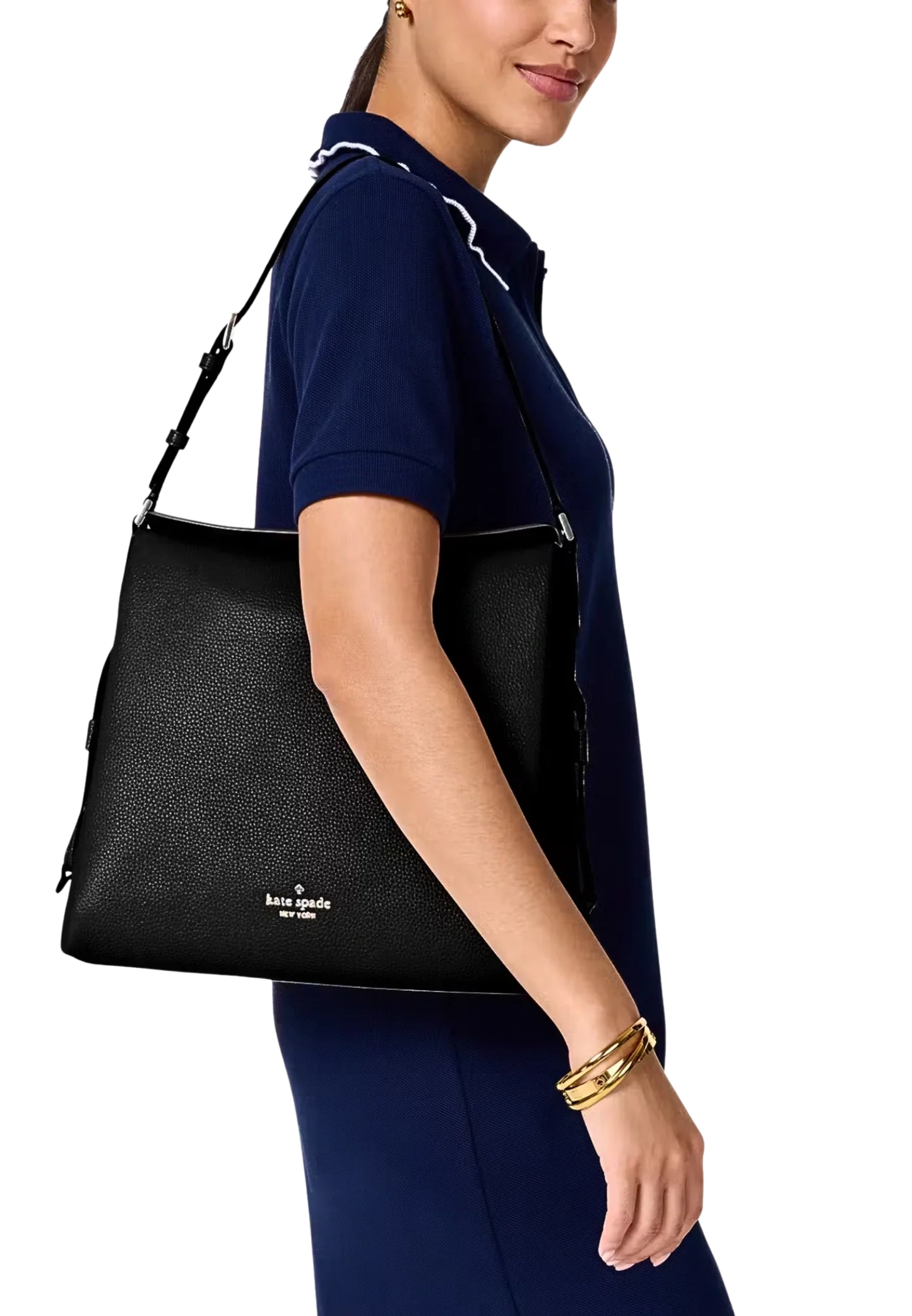 Kate Spade Dumpling Large Shoulder Bag In Black KL013