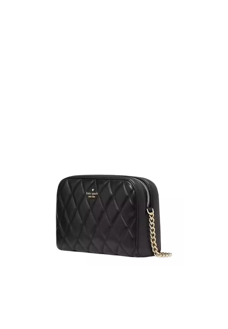 ( AS IS ) Kate Spade Carey Mini Camera Bag In Black KG425