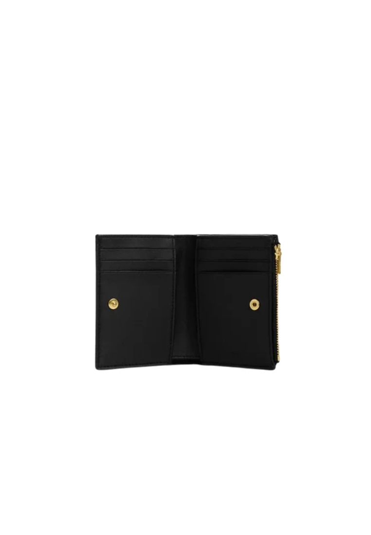 Coach Billfold Wallet Signature Canvas In Brown Black CM852