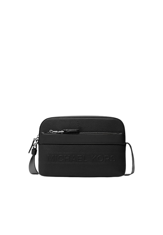 ( PREORDER ) Michael Kors Hudson Pebbled Leather Utility Crossbody bag In Black 33T4LHDC5L