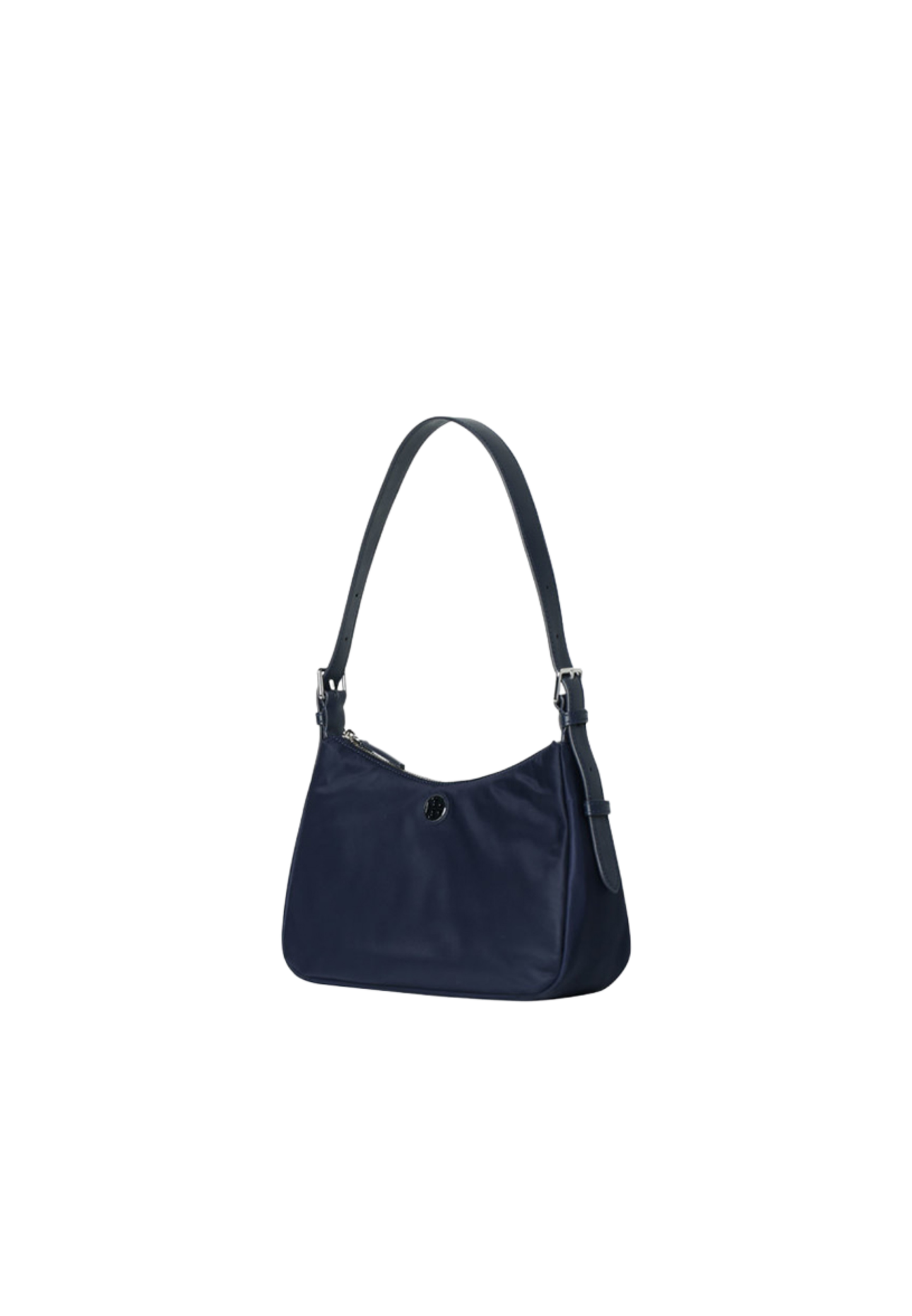 Tory Burch Nylon Small Zip Top Shoulder Bag In Tory Navy 177335