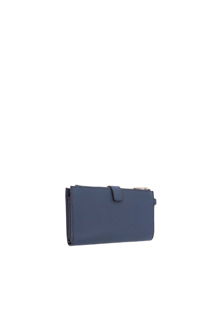 Michael Kors Jet Set Travel Double Zip Wristlet 35F8GTVW0L In Navy