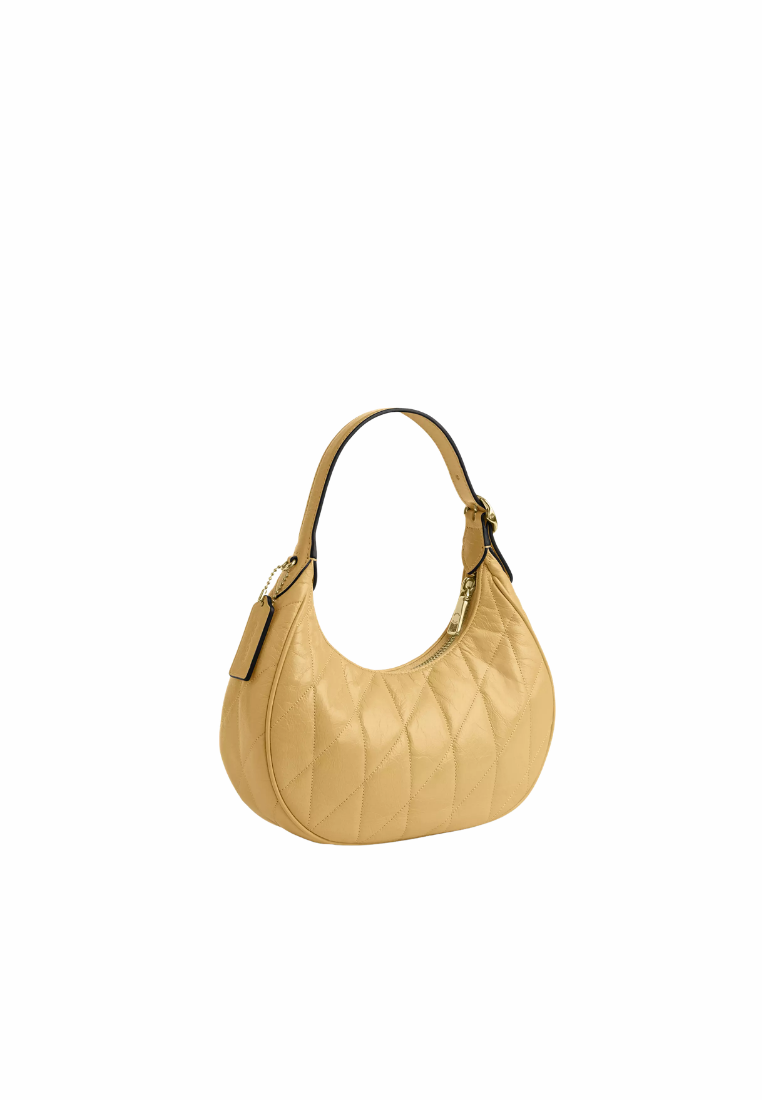 ( PREORDER ) Coach Emily With Quilting Shoulder Bag In Soft Yellow CDX21