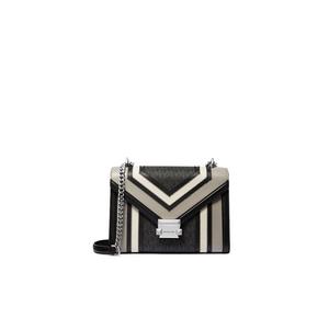 Michael Kors Whitney Medium Color-Block and Signature Logo Shoulder Bag In Black Multi 35R4SWHL6Y