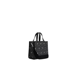 Coach Dempsey Tote 22 Handbag Signature Jacquard With Star Embroidery In Smoke Black Multi CO972