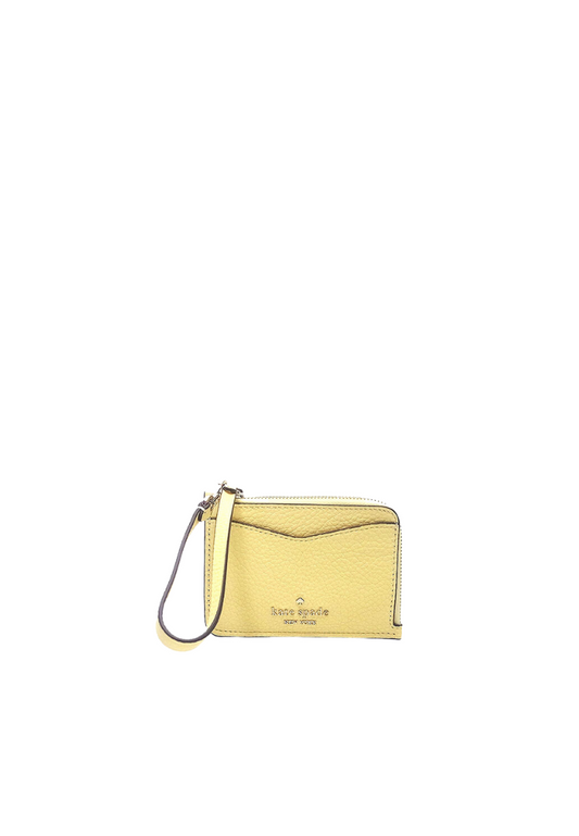 Kate Spade Leila Small Card Case In Yellow Mar WLR00398