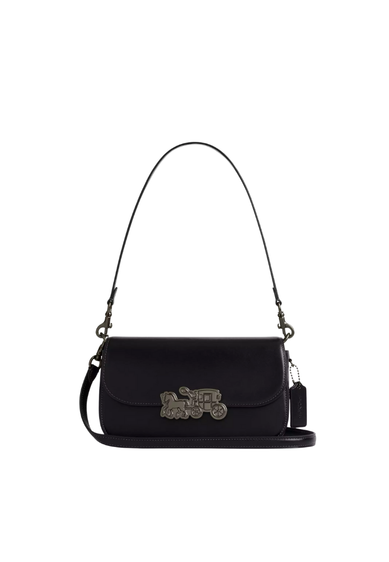 ( PREORDER ) Coach Harper Shoulder Bag In Gunmetal Black CCE65